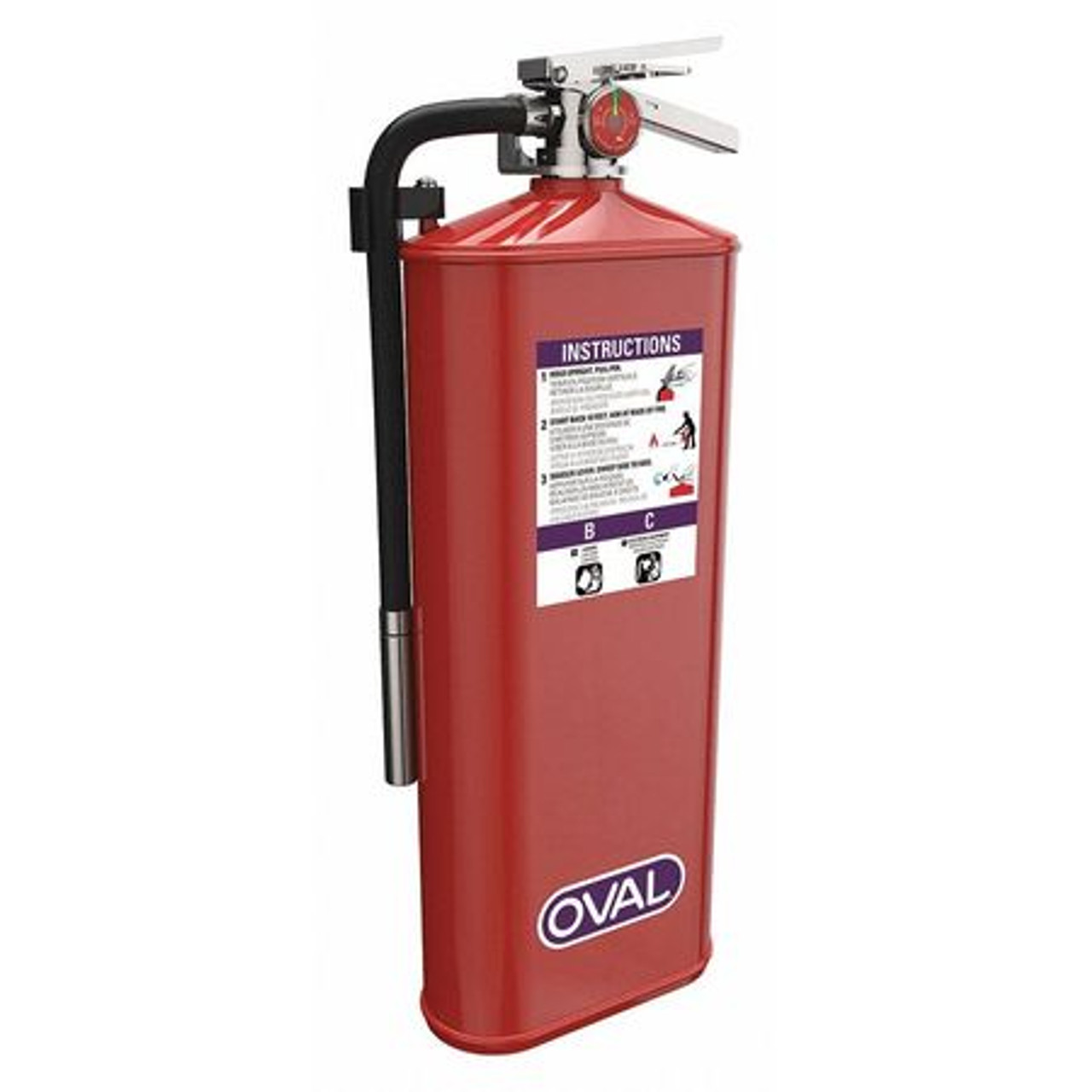 OVAL 10HPKP FIRE EXTINGUISHER BC CAPACITY 10 LB.