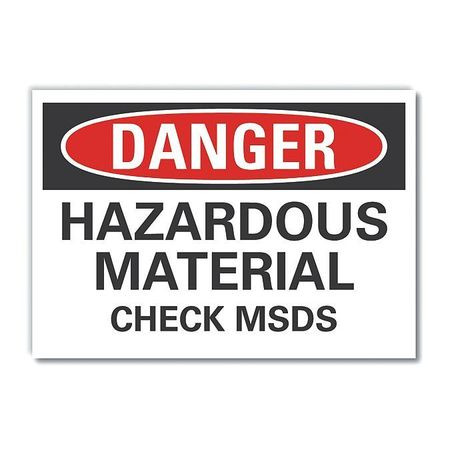 LYLE LCU4-0503-ED_14x10 DANGER SIGN 14 W 10 H 0.004 THICKNESS