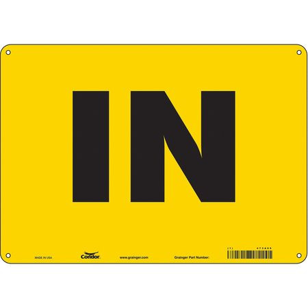 CONDOR USA INC 473A66 SAFETY SIGN 14 W 10 H 0.032 THICKNESS