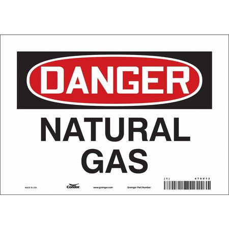 CONDOR USA INC 470V13 SAFETY SIGN,7 INX10 IN,VINYL
