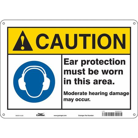 CONDOR USA INC 466C21 SAFETY SIGN,10 INX14 IN,ALUMINUM