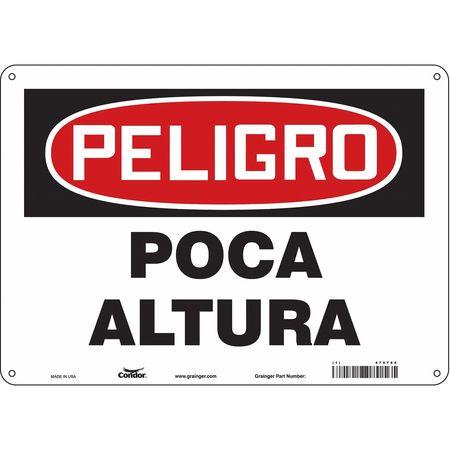 CONDOR USA INC 479F84 SAFETY SIGN 14 W 10 H 0.055 THICKNESS