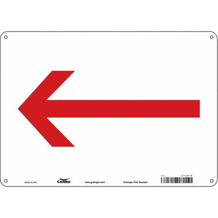 CONDOR USA INC 473A10 SAFETY SIGN,10 IN X 14 IN,ALUMINUM