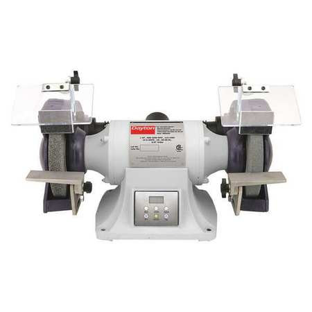 DAYTON 48WE50 BENCH GRINDER,8",36/60 GRIT,1HP
