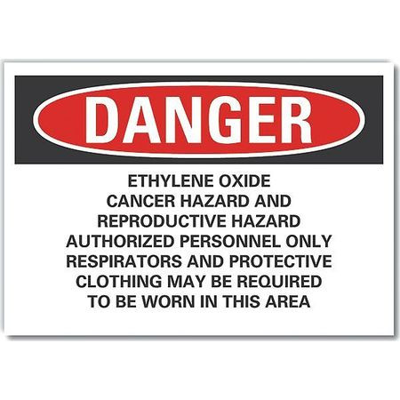 LYLE LCU4-0722-ED_10x7 DANGER SIGN 10 W 7 H 0.004 THICKNESS