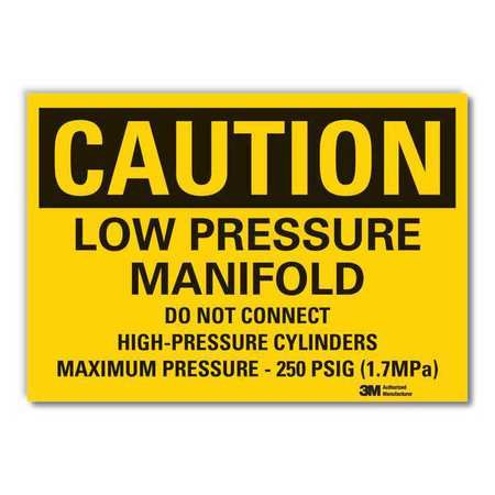 LYLE LCU3-0485-ED_10x7 CAUTION SIGN 10 W 7 H 0.004 THICKNESS