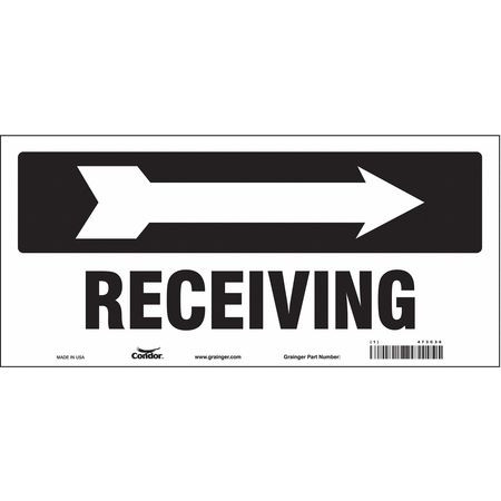 CONDOR USA INC 473C36 SAFETY SIGN 14 W 6-1/2 H 0.004 THICK