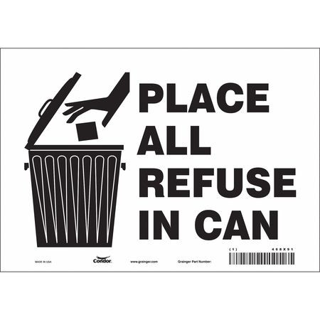 CONDOR USA INC 468X91 SAFETY SIGN 10 7 0.004 THICKNESS