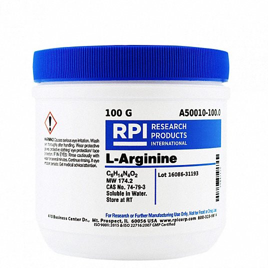 RPI A50010-100.0 L-ARGININE USP GRADE 100G