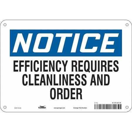 CONDOR USA INC 469A08 SAFETY SIGN 10 7 0.032 THICKNESS