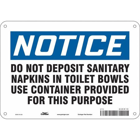 CONDOR USA INC 469C19 SAFETY SIGN 10 7 0.032 THICKNESS