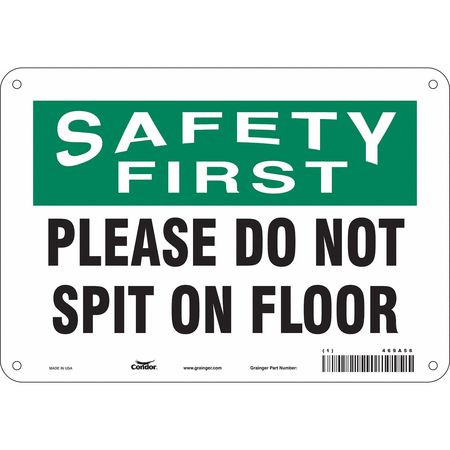 CONDOR USA INC 469A56 SAFETY SIGN 10 7 0.032 THICKNESS
