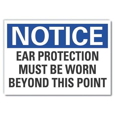 LYLE LCU5-0217-ED_14x10 NOTICE SIGN 14 W 10 H 0.004 THICKNESS