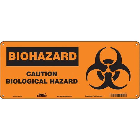 CONDOR USA INC 447W81 BIOHAZARD SIGN 17 W 7 H 0.055 THICK