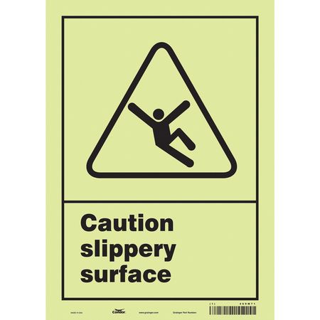 CONDOR USA INC 469M71 SAFETY SIGN 10 W 14 H 0.010 THICKNESS