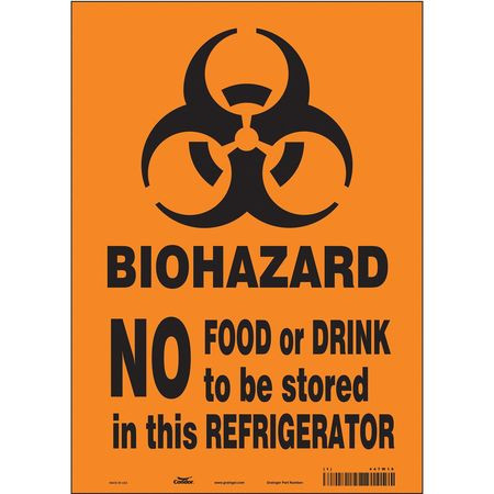 CONDOR USA INC 447W19 BIOHAZARD SIGN 10 W 14 H 0.004 THICK
