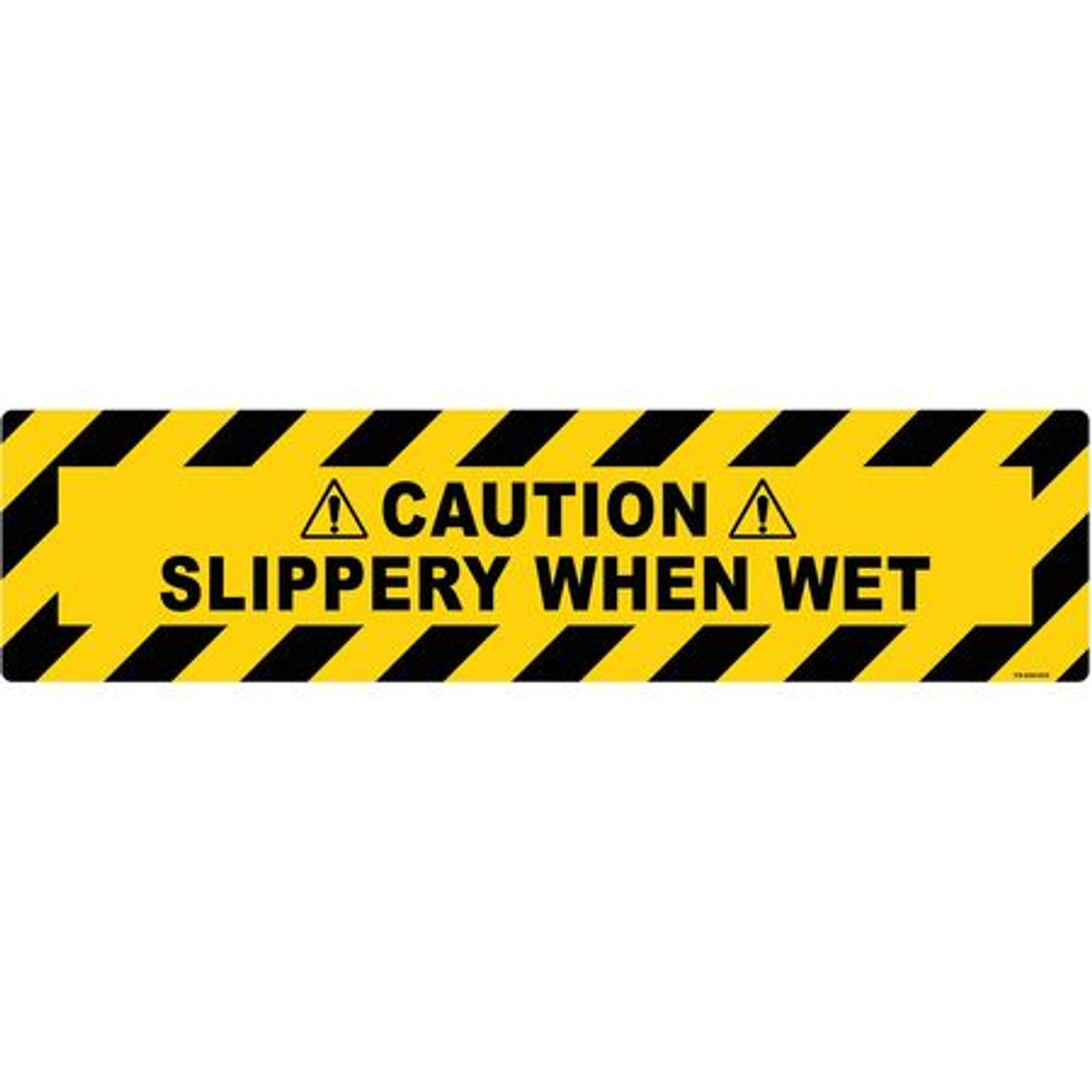 STRANCO INC FS-624-623 FLOOR SIGN 24 W 6 H BLACK/YELLOW