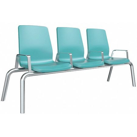 CORTECH 34BGB BEAM SEATING 30 W X 30 L BLUE/GRAY