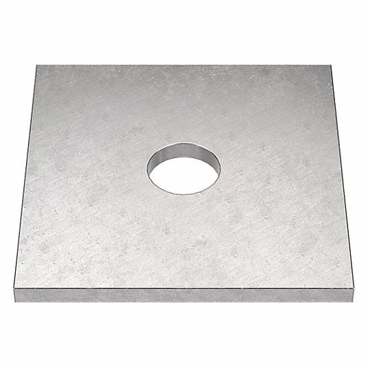 GRAINGER GLOBAL SOURCING Z8758-SLOT-188 SQUARE WASHER SS FITS BOLT 5/8 