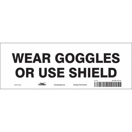 CONDOR USA INC 466T93 SAFETY SIGN 10 W 3-1/2 H 0.004 THICK