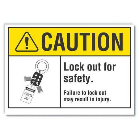 LYLE LCU3-0102-ED_14x10 CAUTION SIGN 14 W 10 H 0.004 THICKNESS