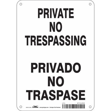 CONDOR USA INC 473J90 SAFETY SIGN 7 W 10 H 0.055 THICKNESS