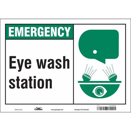 CONDOR USA INC 471C29 SAFETY SIGN 14 W X 10 H 0.004 THICK
