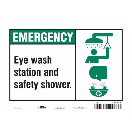 CONDOR USA INC 471C36 SAFETY SIGN 10 W X 7 H 0.004 THICK