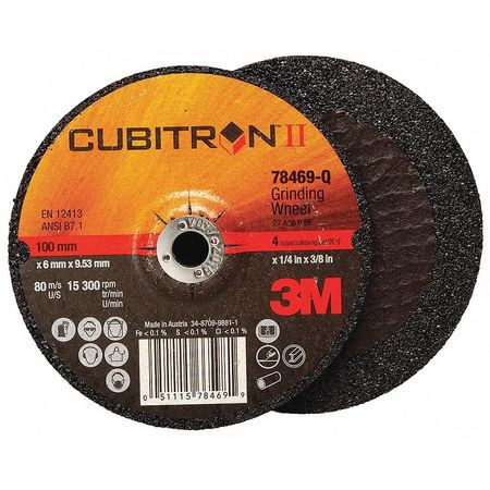 3M DCGW DEPRESSED CENTER WHEEL TYPE 27 4 DIA.