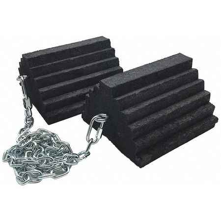 MONSTER MOTION SAFETY BY CHECKERS CH4121-8-CH3 WHEEL CHOCK 8 W X 8 D X 5 H PR