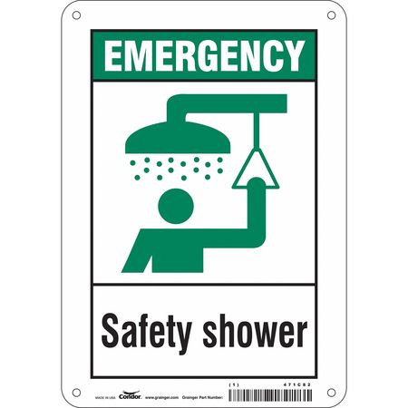 CONDOR USA INC 471C82 SAFETY SIGN 7 W X 10 H 0.055 THICK