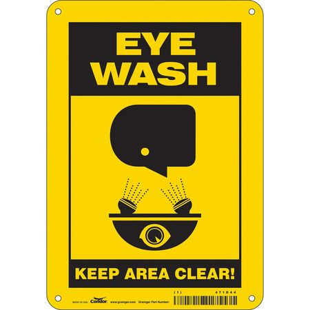 CONDOR USA INC 471D44 SAFETY SIGN 7 W X 10 H 0.055 THICK