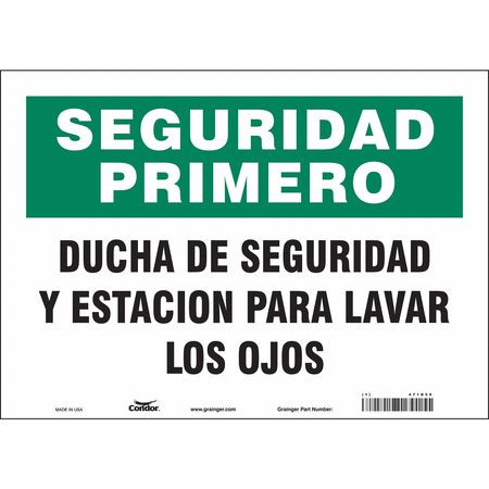 CONDOR USA INC 471D59 SAFETY SIGN 14 W X 10 H 0.004 THICK