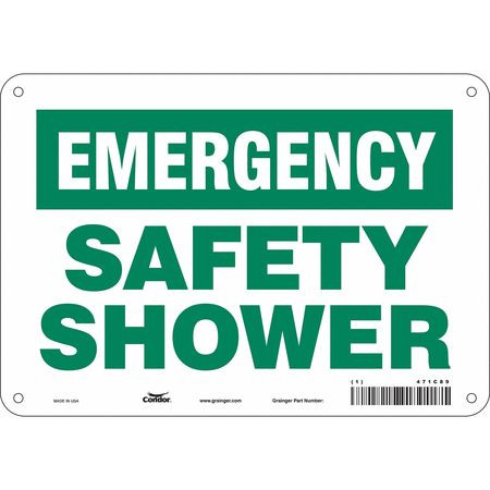 CONDOR USA INC 471C89 SAFETY SIGN 10 W X 7 H 0.055 THICK
