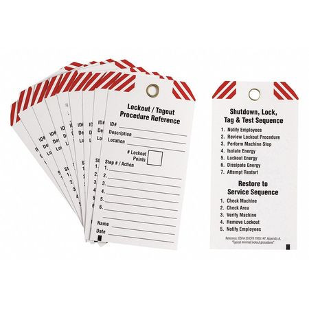 BRADY SPC ABSORBENTS 148863 SAFETY & FACILITY TAGS; MESSAGE TYPE: LO