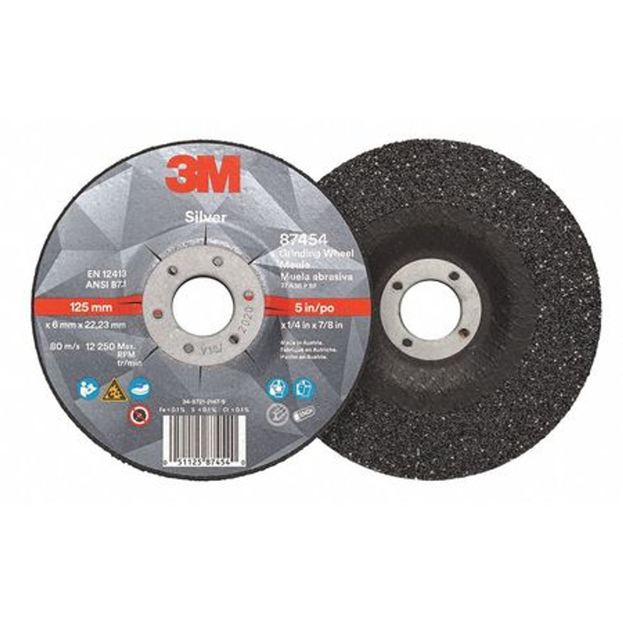 3M 87454 DEPRESSED CENTER WHEELS TYPE 27 5 DIA.