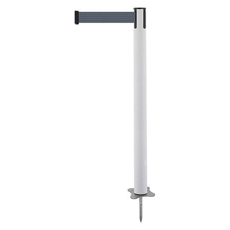 TENSABARRIER 884-32-STD-B7X-C SPIKE POST WHITE POST 43 H