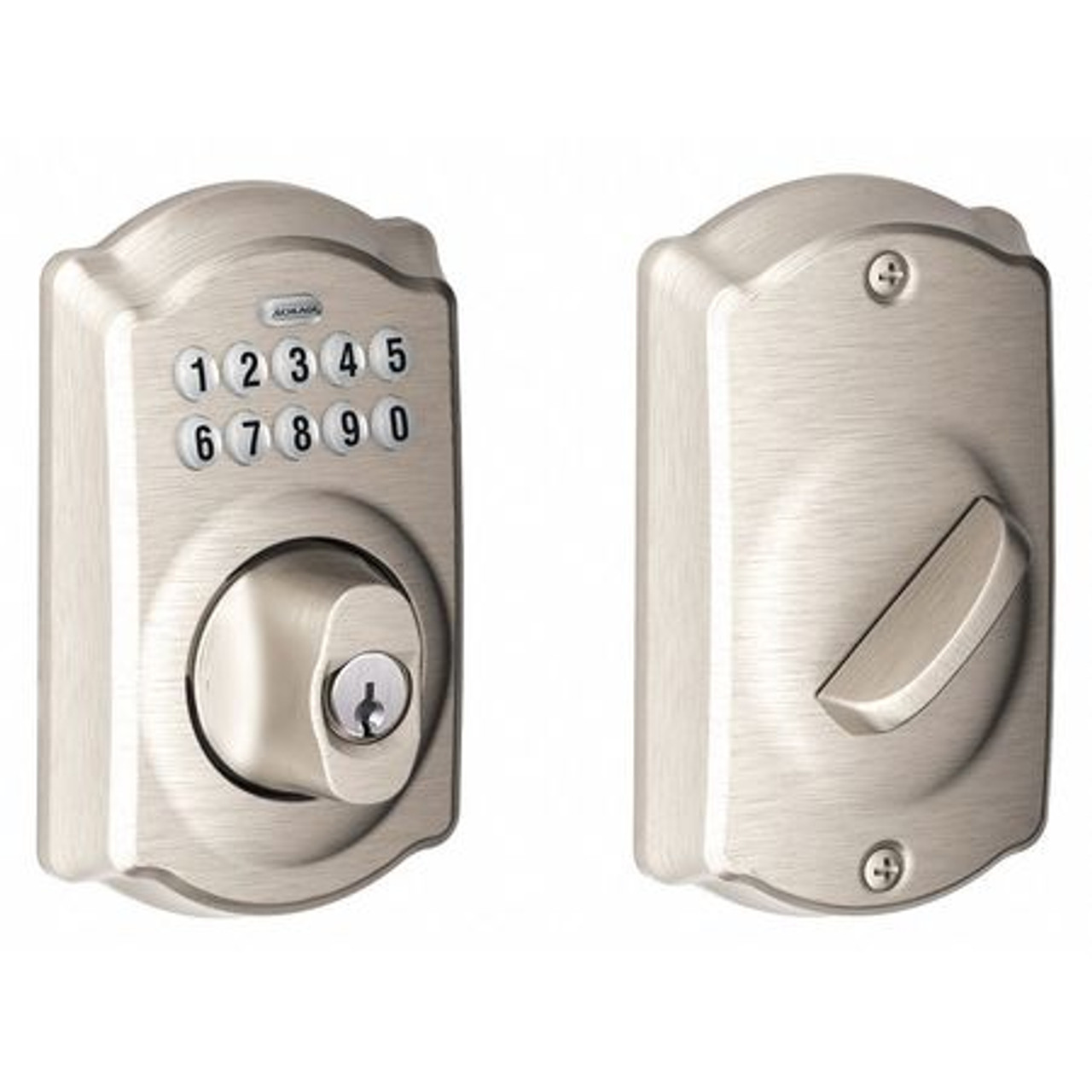 SCHLAGE BE365 CAM 619 PUSH BUTTON LOCKSET DEADBOLT HANDLE SCHLAGE BE365 CAM 619 PUSH BUTTON LOCKSET DEADBOLT HANDLE