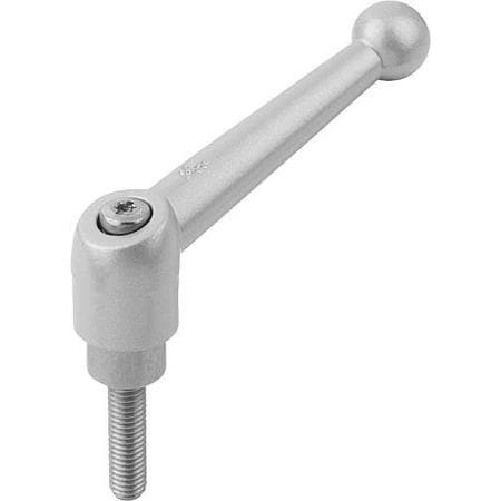 KIPP K0117.2A43X25 ADJUSTABLE HANDLE 3/8 -16 ZINC