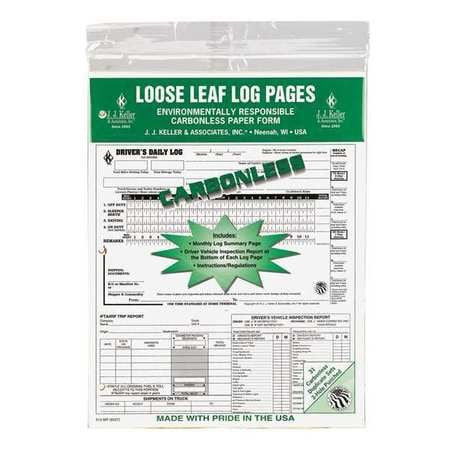 JJ KELLER 8537 DRIVERS LOGBOOK 5 IN 1 CARBONLESS PK31