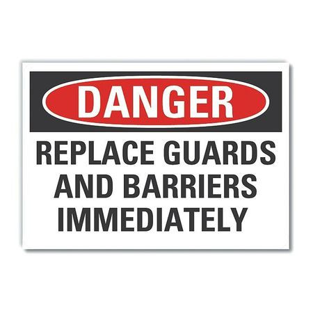 LYLE LCU4-0579-RD_5X3.5 DANGER SIGN 5 W X 3-1/2 H 0.001 THICK