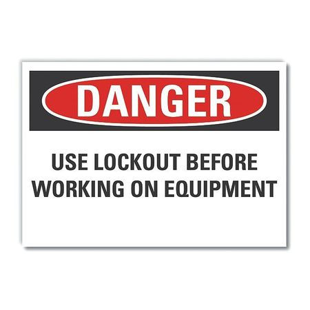 LYLE LCU4-0580-RD_7X5 DANGER SIGN 7 W X 5 H 0.001 THICK