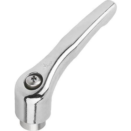 KIPP K0123.5A66 ADJUSTABLE HANDLE 5/8 -11 ZINC