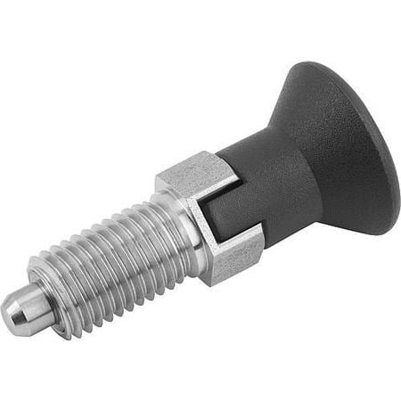 KIPP K0338.13516A8 SPRING PLUNGER 1 -8 STAINLESS STEEL