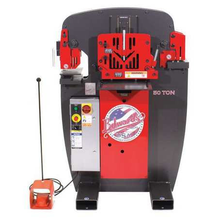 EDWARDS IW50-1P230-AC500 50 TON IRONWORKER 1 PHASE, 230 VOLT WITH