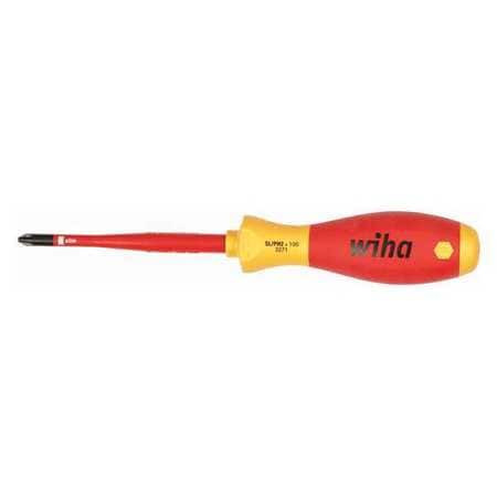 WIHA TOOLS 30747 INSULATED SCREWDRIVER #2 TIP 8-5/8 L
