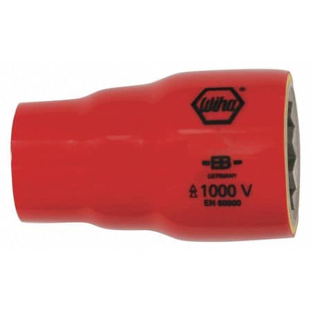 WIHA TOOLS 31720 INSULATED SOCKET 1-1/8 12 POINTS SAE