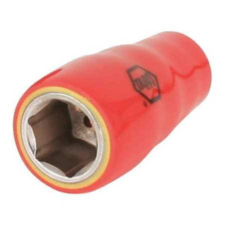WIHA TOOLS 31338 INSULATED SOCKET 1/4 6 POINTS SAE