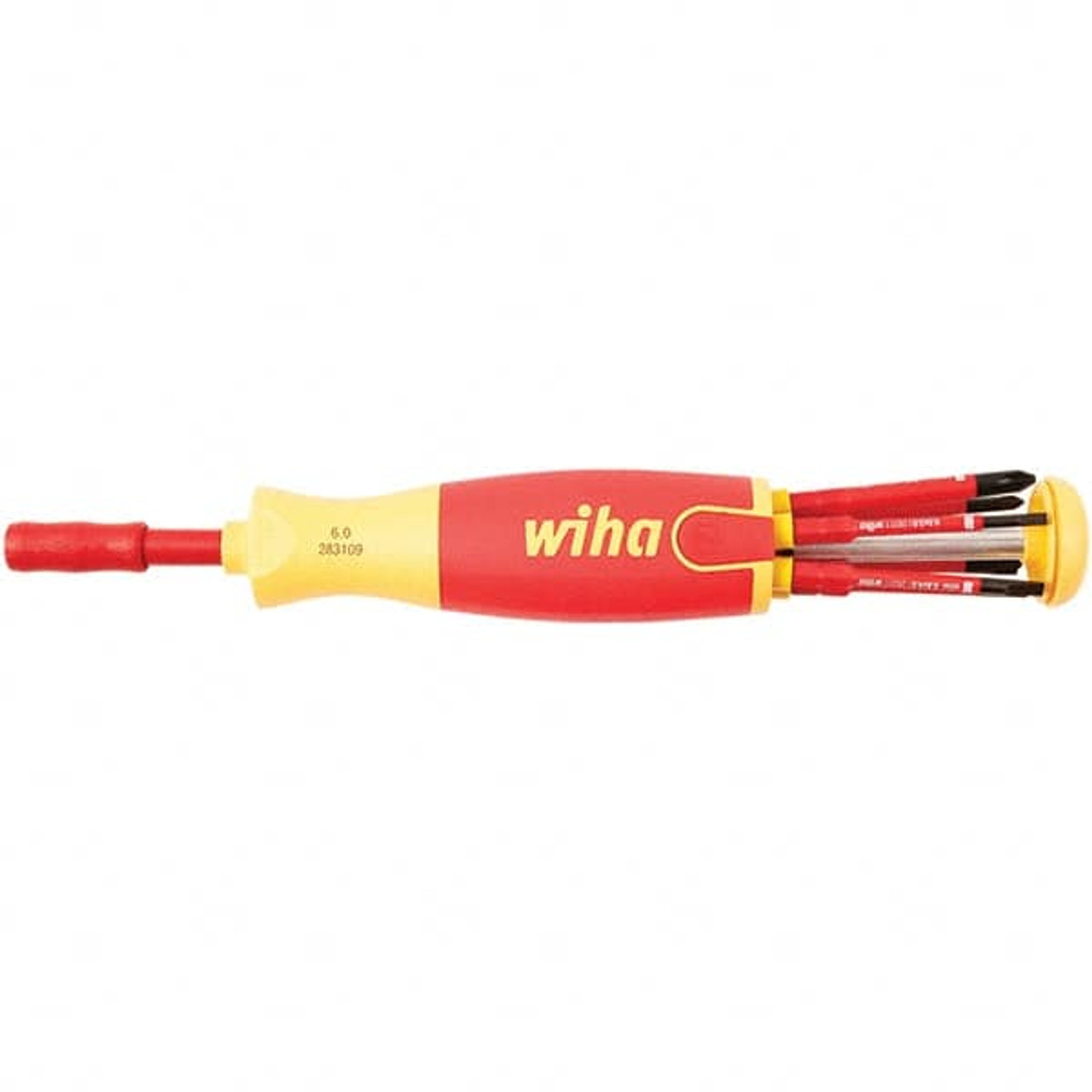 WIHA TOOLS 28395 MULTI-BIT SCREWDRIVER 6-IN-1 DRIVER