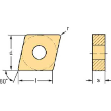 WALTER VALENITE CNMG090308-MK5 WKK10S DIAMOND TURNING INSERT CNMG CARBIDE